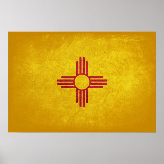 Vlag van New Mexico Poster (Voorkant)