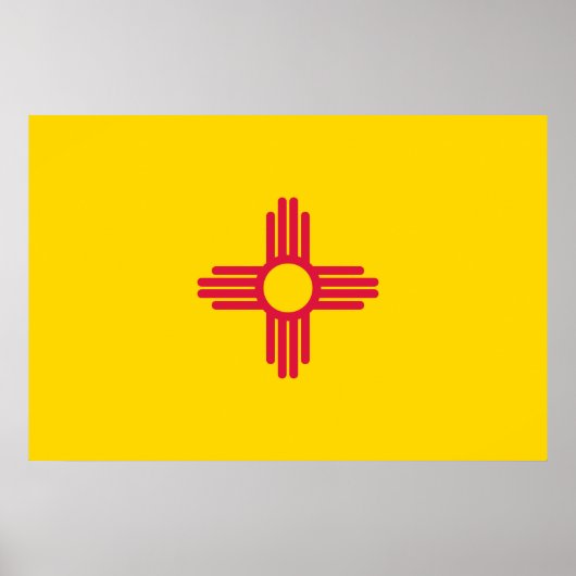 Vlag van New Mexico Poster (Voorkant)