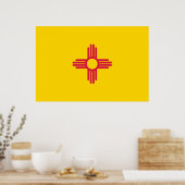 Vlag van New Mexico Poster (Keuken)