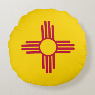 Vlag van New Mexico Rond Kussen