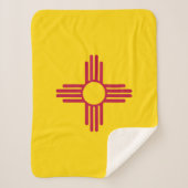 Vlag van New Mexico Sherpa Deken (Voorkant)