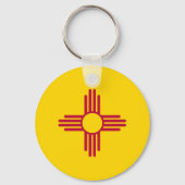 Vlag van New Mexico Sleutelhanger (Achterkant)