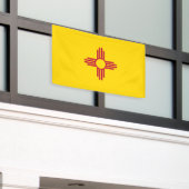 Vlag van New Mexico Spandoek (Buitenkant Gebouw)