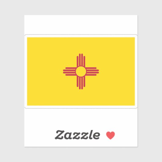 Vlag van New Mexico Sticker (Vel)