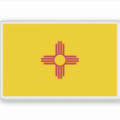 Vlag van New Mexico Sticker (Voorkant)