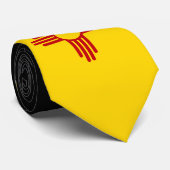 Vlag van New Mexico Stropdas (Opgerold)