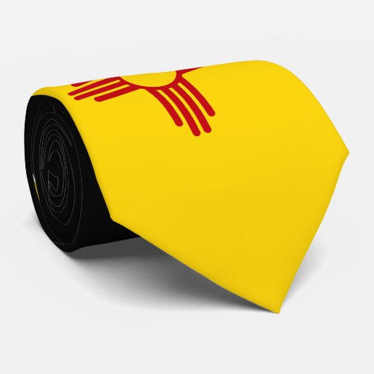 Vlag van New Mexico Stropdas (Opgerold)
