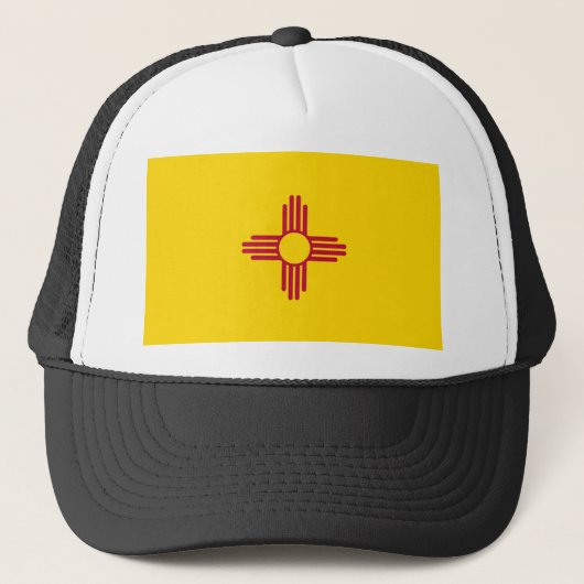 Vlag van New Mexico Trucker Pet (Voorkant)