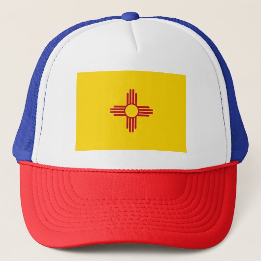 Vlag van New Mexico Trucker Pet (Voorkant)