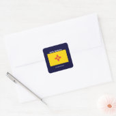 Vlag van New Mexico Vierkante Sticker (Envelop)