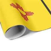 Vlag van New Mexico Zia-symbool Cadeaupapier (Rol Hoek)
