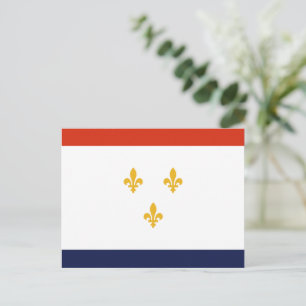 Vlag van New Orleans Briefkaart