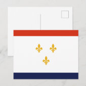 Vlag van New Orleans Briefkaart (Voorkant / Achterkant)