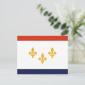 Vlag van New Orleans, Briefkaart Louisiana (Staand voorkant)