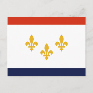 Vlag van New Orleans, Briefkaart Louisiana