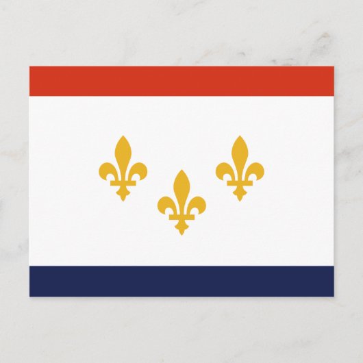 Vlag van New Orleans, Briefkaart Louisiana (Voorkant)