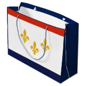 Vlag van New Orleans Gift Bag Groot Cadeauzakje (Achterkant Gekanteld)