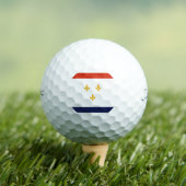 Vlag van New Orleans Golfballen (Insitu Shirt)