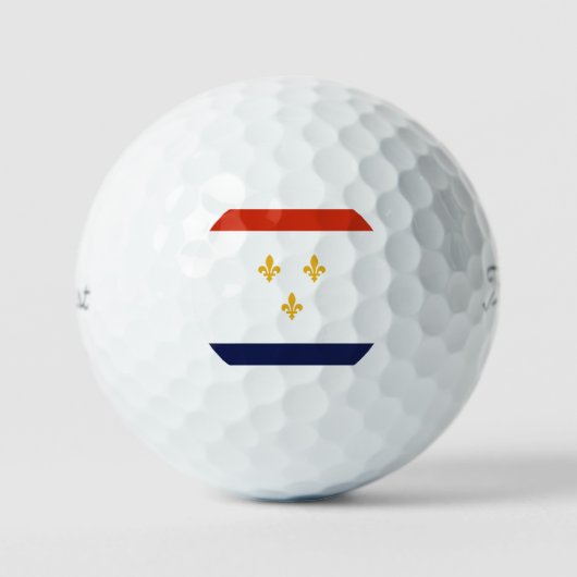 Vlag van New Orleans Golfballen (Voorkant)