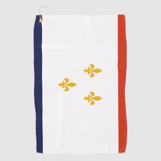 Vlag van New Orleans Golfhanddoek (Voorkant)