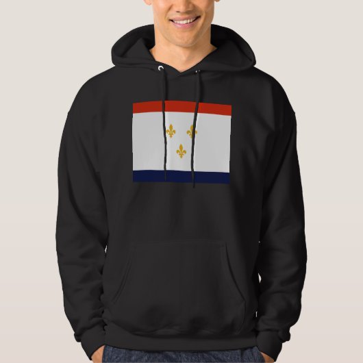 Vlag van New Orleans Hoodie (Voorkant)