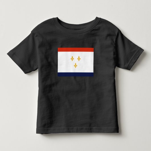 Vlag van New Orleans Kinder Shirts (Voorkant)
