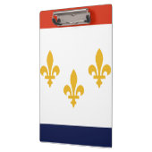 Vlag van New Orleans, klembord Louisiana (Links)