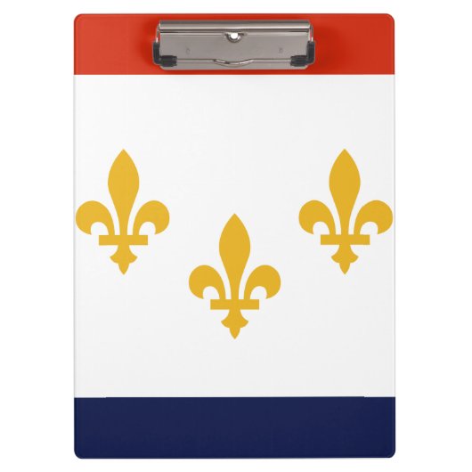 Vlag van New Orleans, klembord Louisiana (Voorkant)