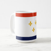 Vlag van New Orleans Koffiemok (Voorkant links)