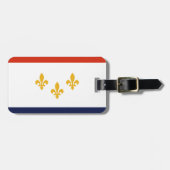 Vlag van New Orleans, Louisiana Bagagelabel (Voorkant horizontaal)