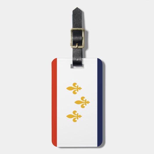 Vlag van New Orleans, Louisiana Bagagelabel (Voorkant verticaal)