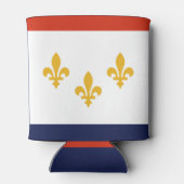 Vlag van New Orleans, Louisiana Blikjeskoeler (Achterkant)