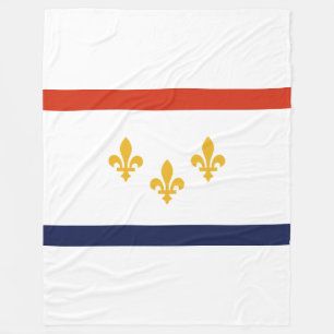 Vlag van New Orleans, Louisiana Fleece Blanket Deken