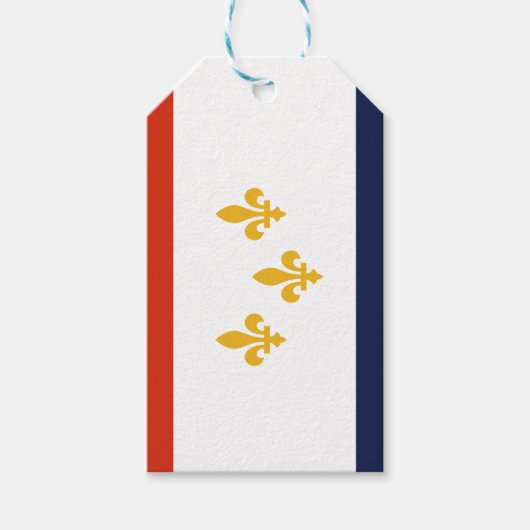Vlag van New Orleans, Louisiana Gift Labels Cadeaulabel (Voorkant)