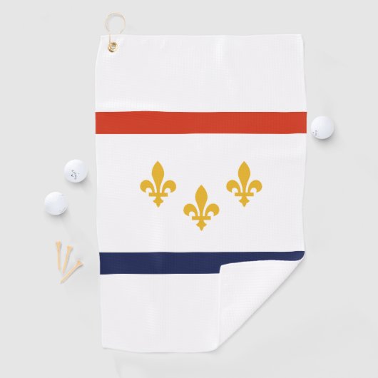 Vlag van New Orleans, Louisiana Golfhanddoek (Insitu)