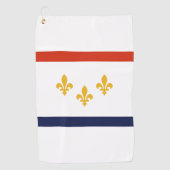 Vlag van New Orleans, Louisiana Golfhanddoek (Voorkant)