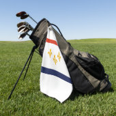 Vlag van New Orleans, Louisiana Golfhanddoek (Groen)