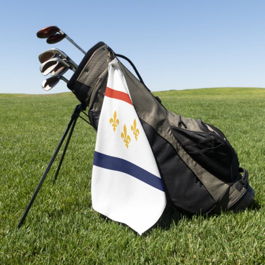 Vlag van New Orleans, Louisiana Golfhanddoek (Groen)