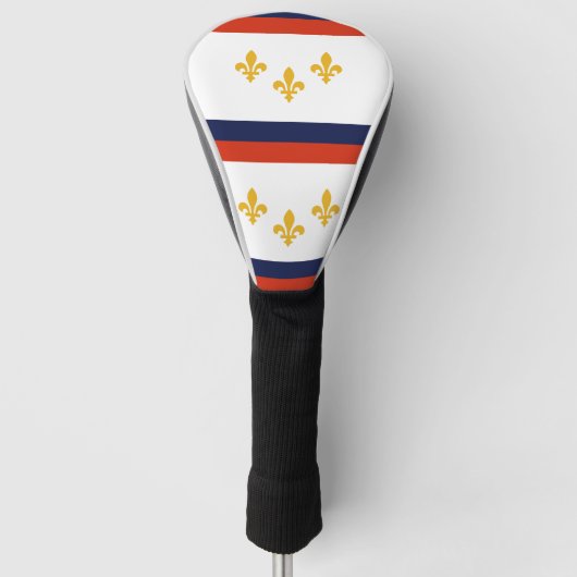 Vlag van New Orleans, Louisiana Golfheadcover (Voorkant)