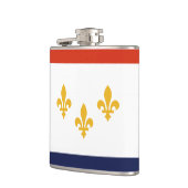 Vlag van New Orleans, Louisiana Hip Flask Heupfles (Links)