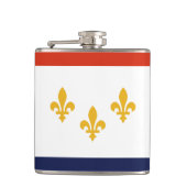 Vlag van New Orleans, Louisiana Hip Flask Heupfles (Voorkant)