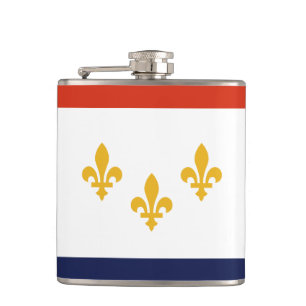 Vlag van New Orleans, Louisiana Hip Flask Heupfles