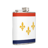 Vlag van New Orleans, Louisiana Hip Flask Heupfles (Rechts)