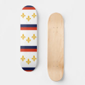 Vlag van New Orleans, Louisiana Persoonlijk Skateboard (Voorkant)