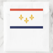 Vlag van New Orleans, Louisiana Rechthoekige Sticker (Tas)