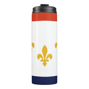 Vlag van New Orleans, Louisiana Thermal Tumbler Thermosbeker