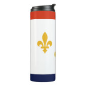 Vlag van New Orleans, Louisiana Thermal Tumbler Thermosbeker (Gedraaid links)