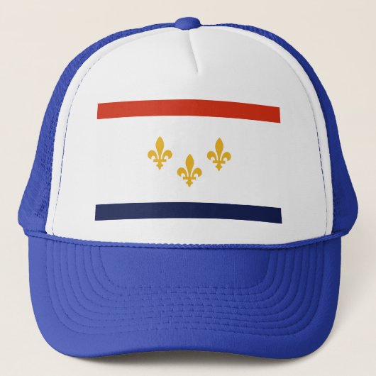 Vlag van New Orleans, Louisiana Trucker Pet (Voorkant)