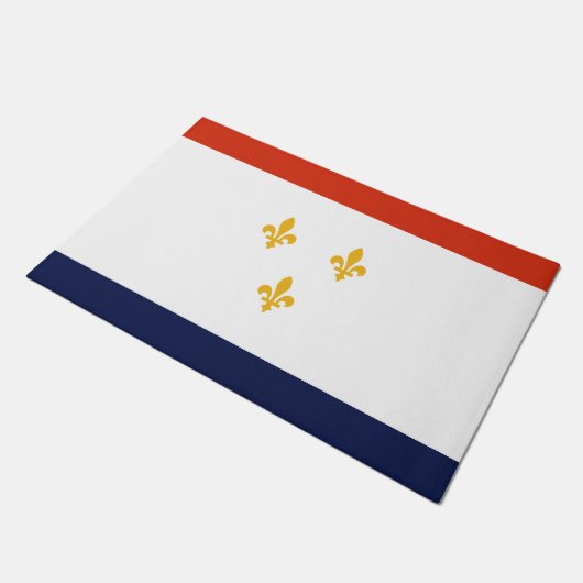 Vlag van New Orleans (Louisiana, VS) Deurmat (Schuin)