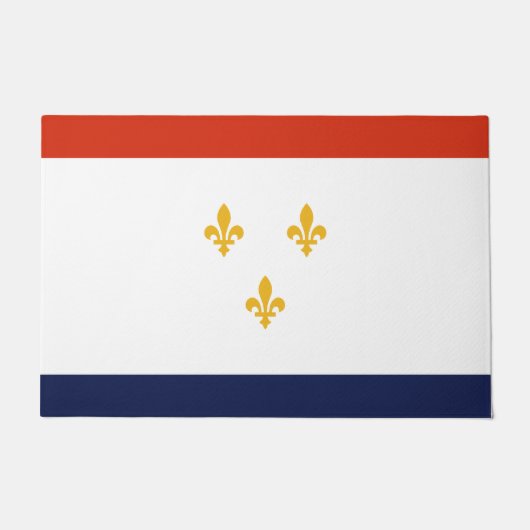 Vlag van New Orleans (Louisiana, VS) Deurmat (Voorkant)